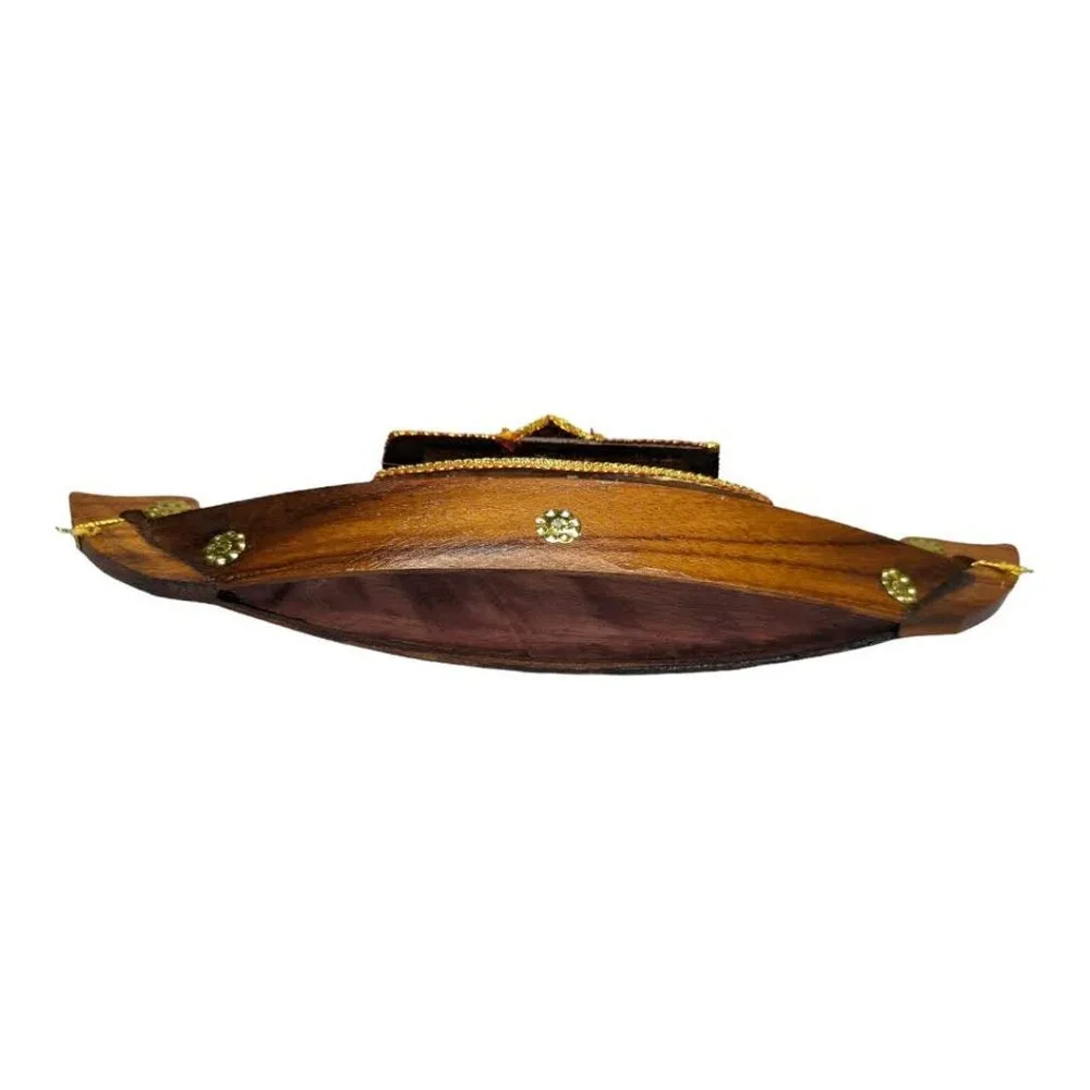 Vintage Wooden Snake Boat